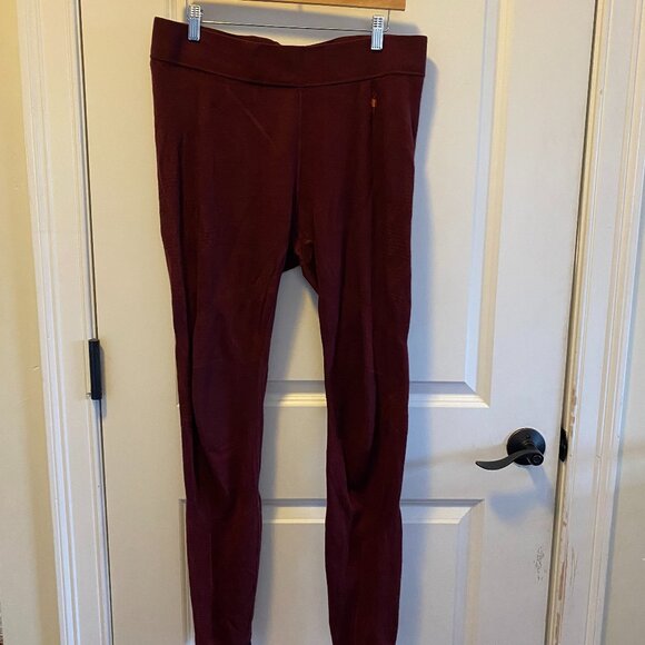 Smartwool Intraknit 200 Base Layer Merino Wool Maroon/Burnt Orange Bottoms - Picture 3 of 7
